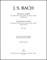 Bach: Triple Concerto for Harpsichord, Flute and Violin in A Minor, BWV 1044