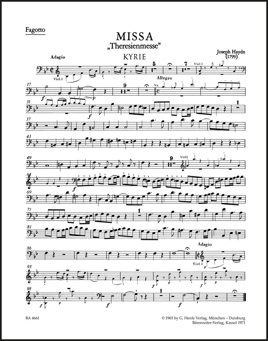 Haydn: Missa in B-flat Major, Hob. XXII:12