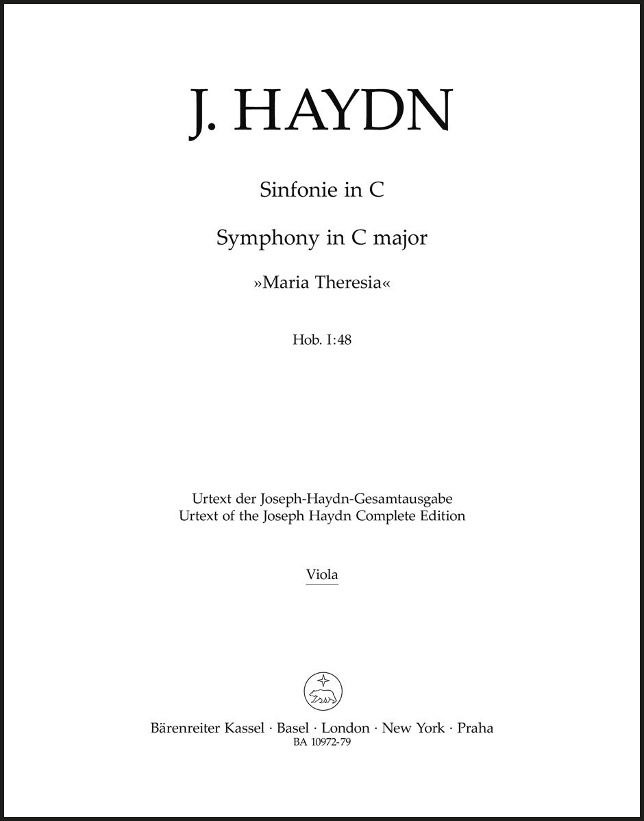 Haydn: Symphony in C Major, Hob. I:48 ("Maria Theresia")