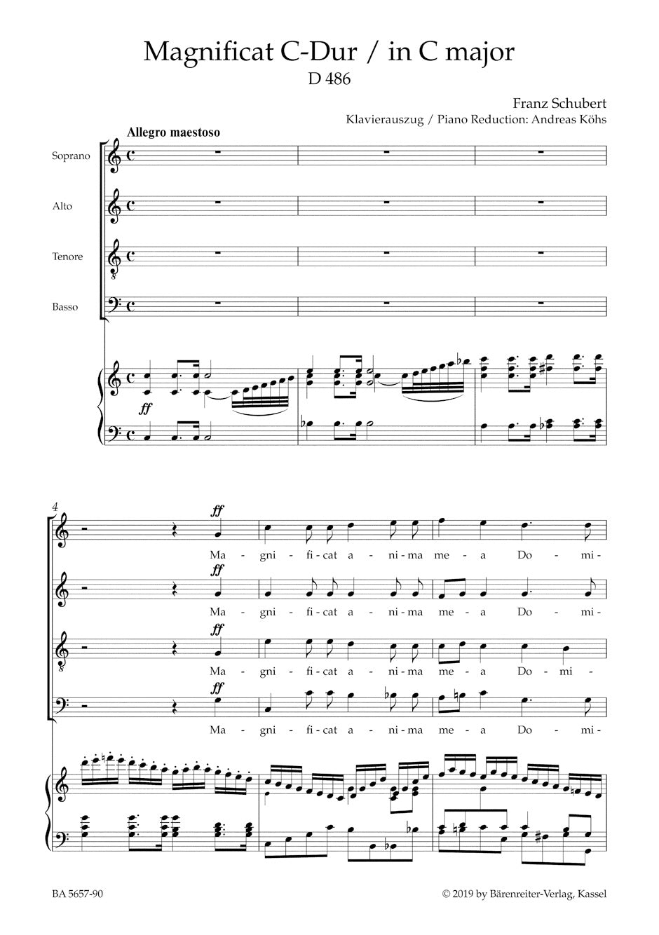 Schubert: Magnificat in C Major, D 486