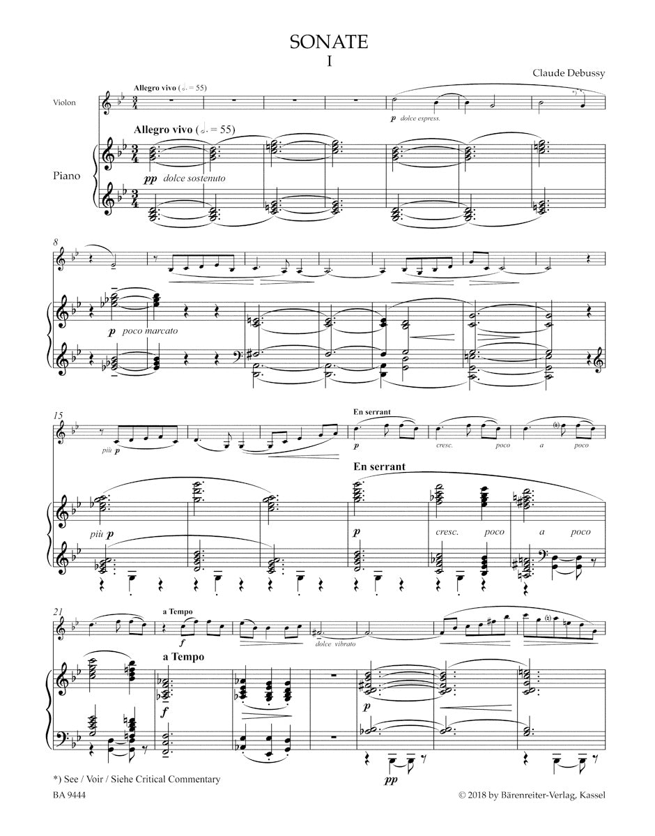 Debussy: Works for Violin and Piano