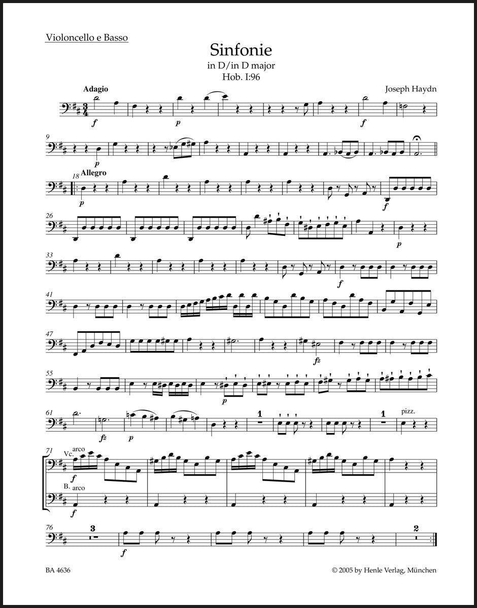 Haydn: Symphony in D Major, Hob. I:96
