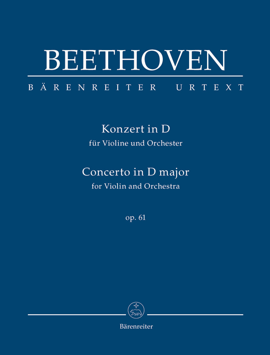 Beethoven: Violin Concerto in D Major, Op. 61 – Barenreiter US