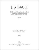 Bach: Brich dem Hungrigen dein Brot, BWV 39