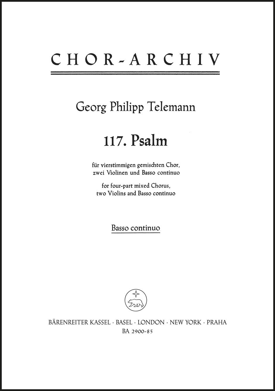 Telemann: Psalm 117 - Laudate Jehovam