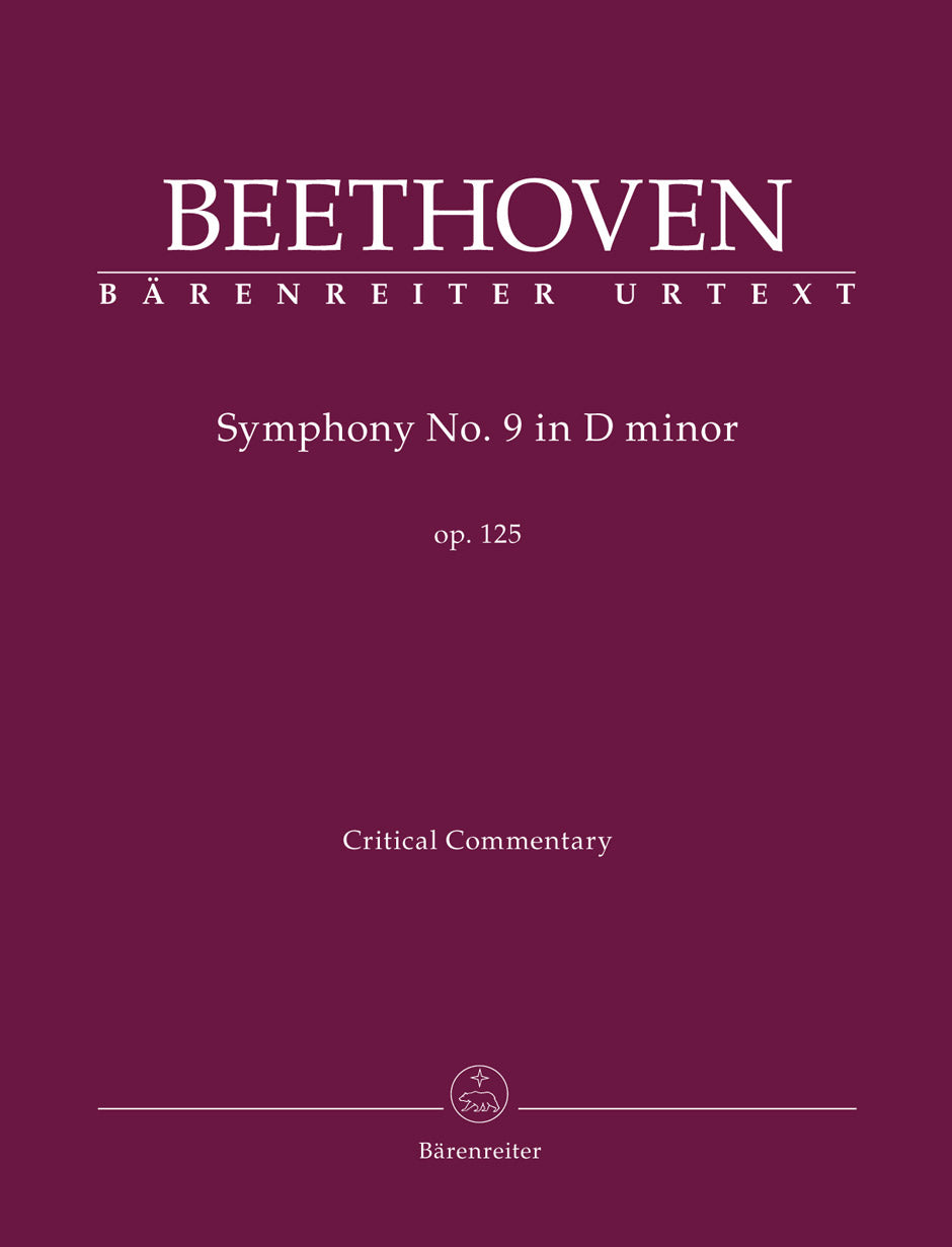 Beethoven: Symphony No. 9, Op. 125 – Barenreiter US