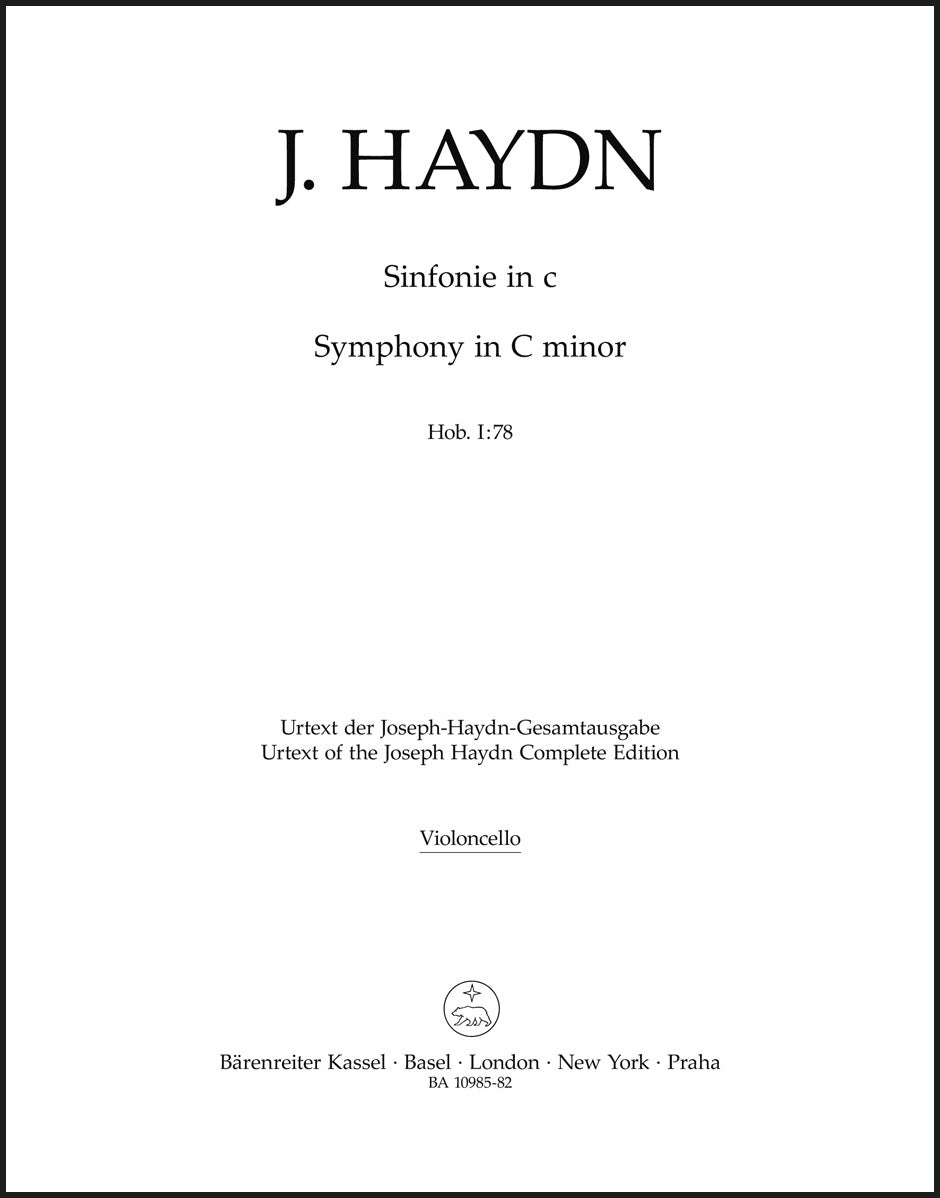 Haydn: Symphony in C Minor, Hob. I:78