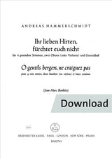 Hammerschmidt: Ihr lieben Hirten, fürchtet euch nicht