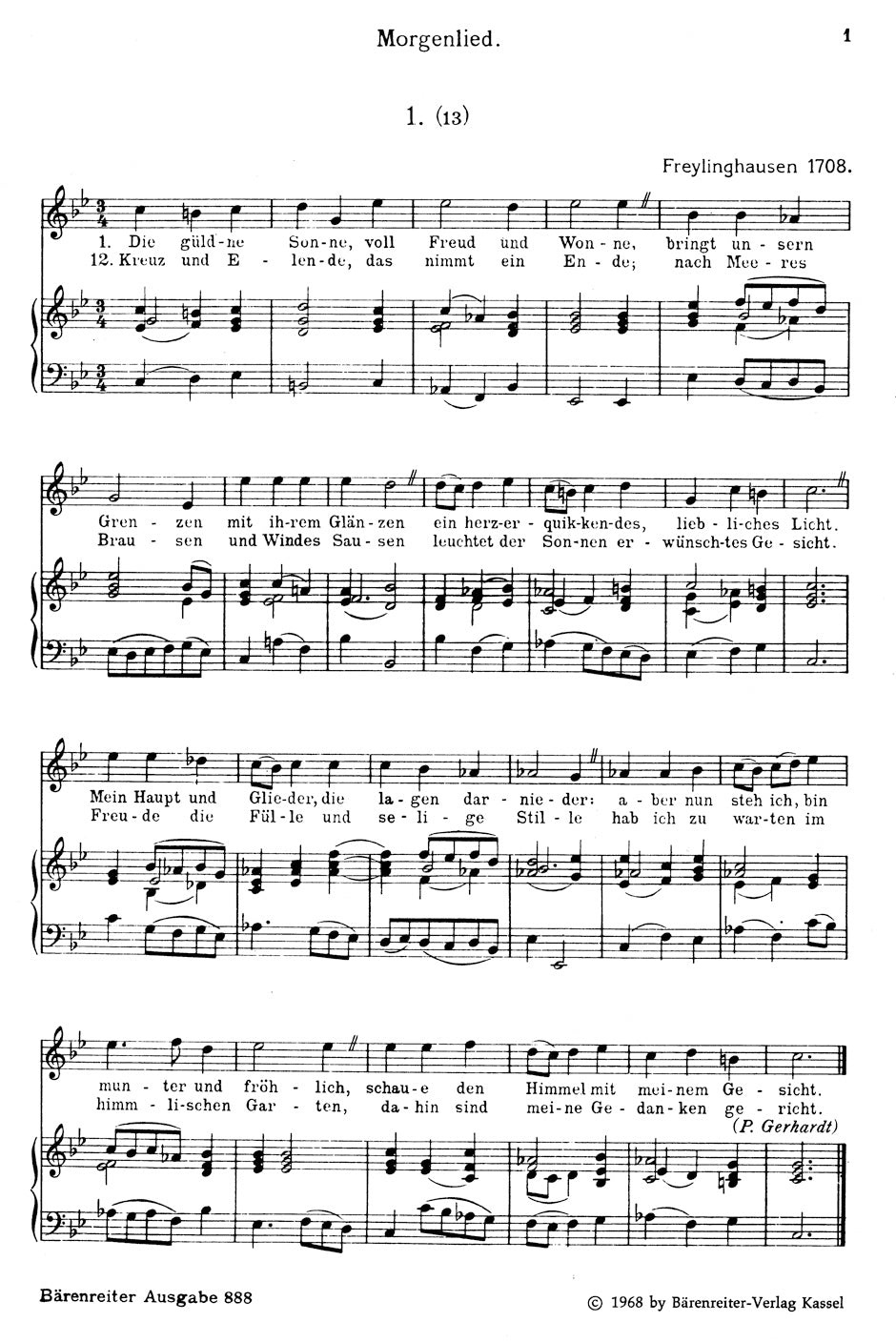 Schemelli Song Book 1736 & 6 Lieder from the Notebook for Anna Magdalena, BWV 439-507, Nos. 511-514, 516, 517