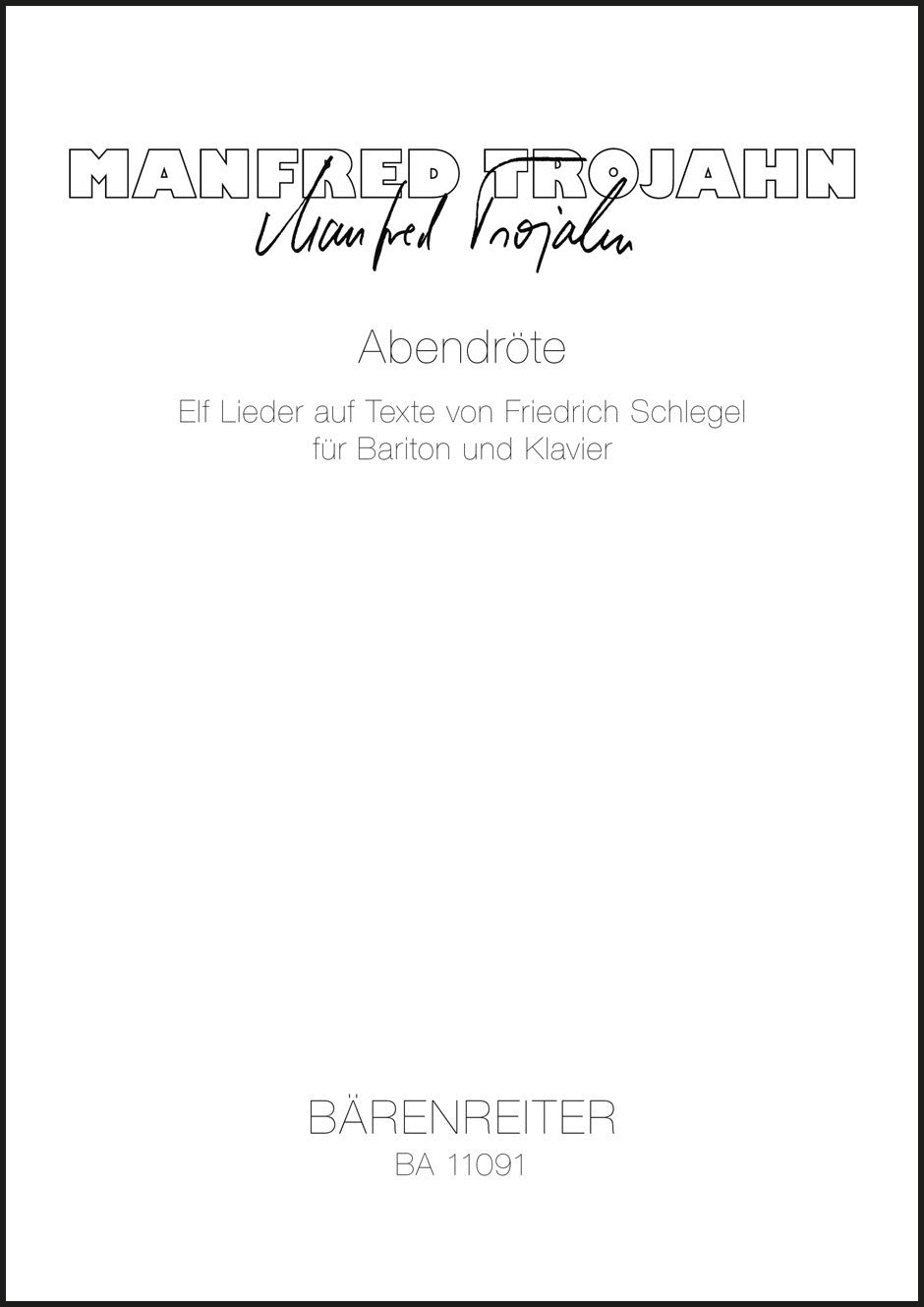 Trojahn: Abendröte