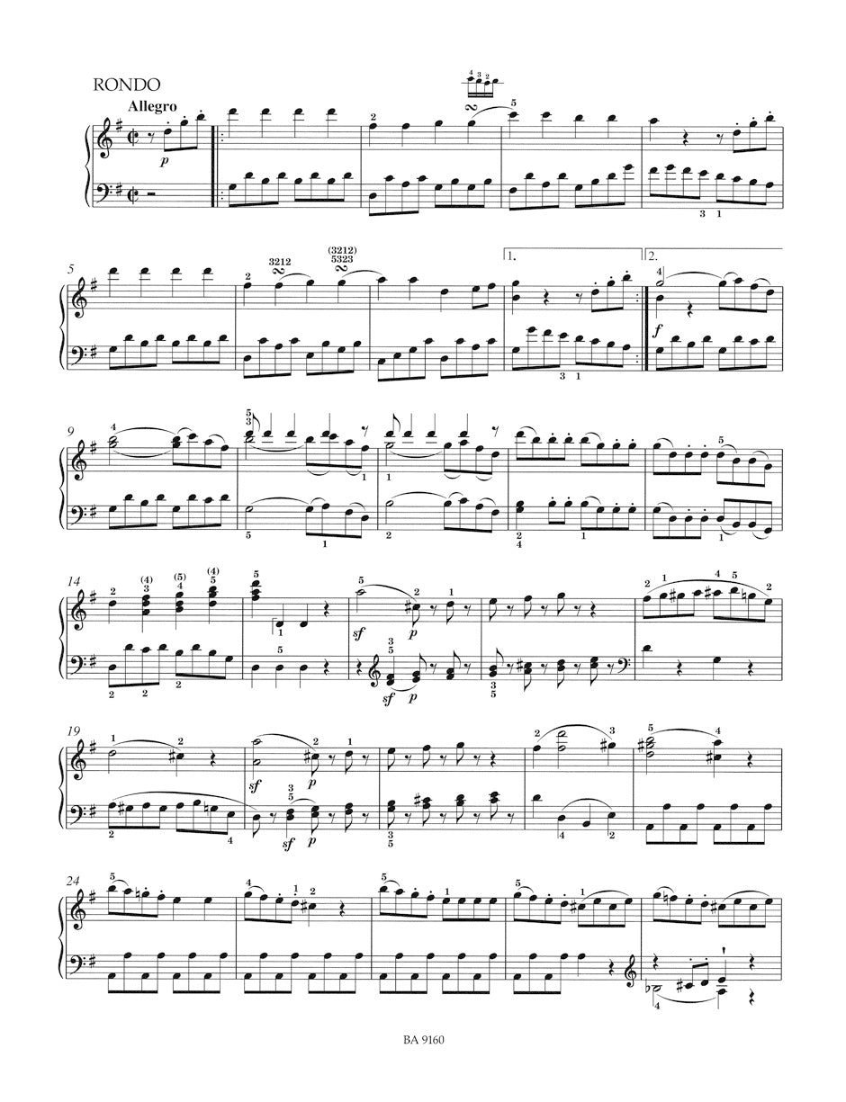 Mozart: Eine kleine Nachtmusik, K. 525 (arr. for piano)