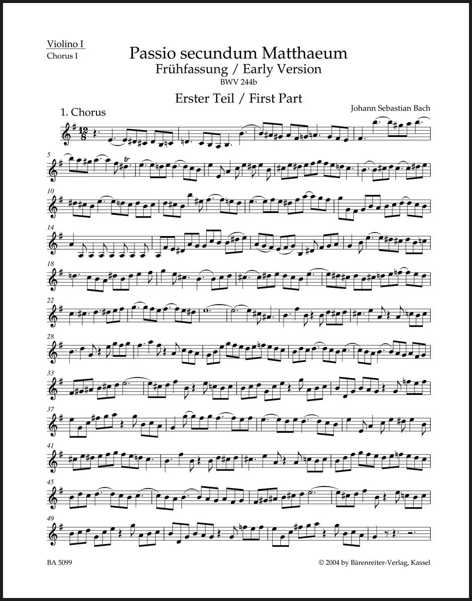 Bach: St. Matthew Passion, BWV 244b