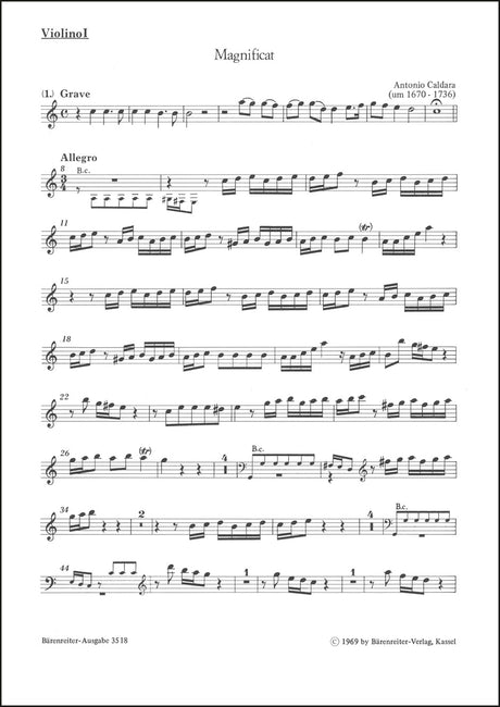 Caldara: Magnificat in C Major