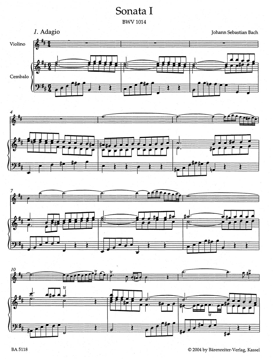 Bach: Violin Sonatas Nos. 1-3, BWV 1014-1016