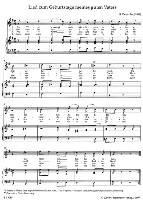 Mendelssohn: Lieder