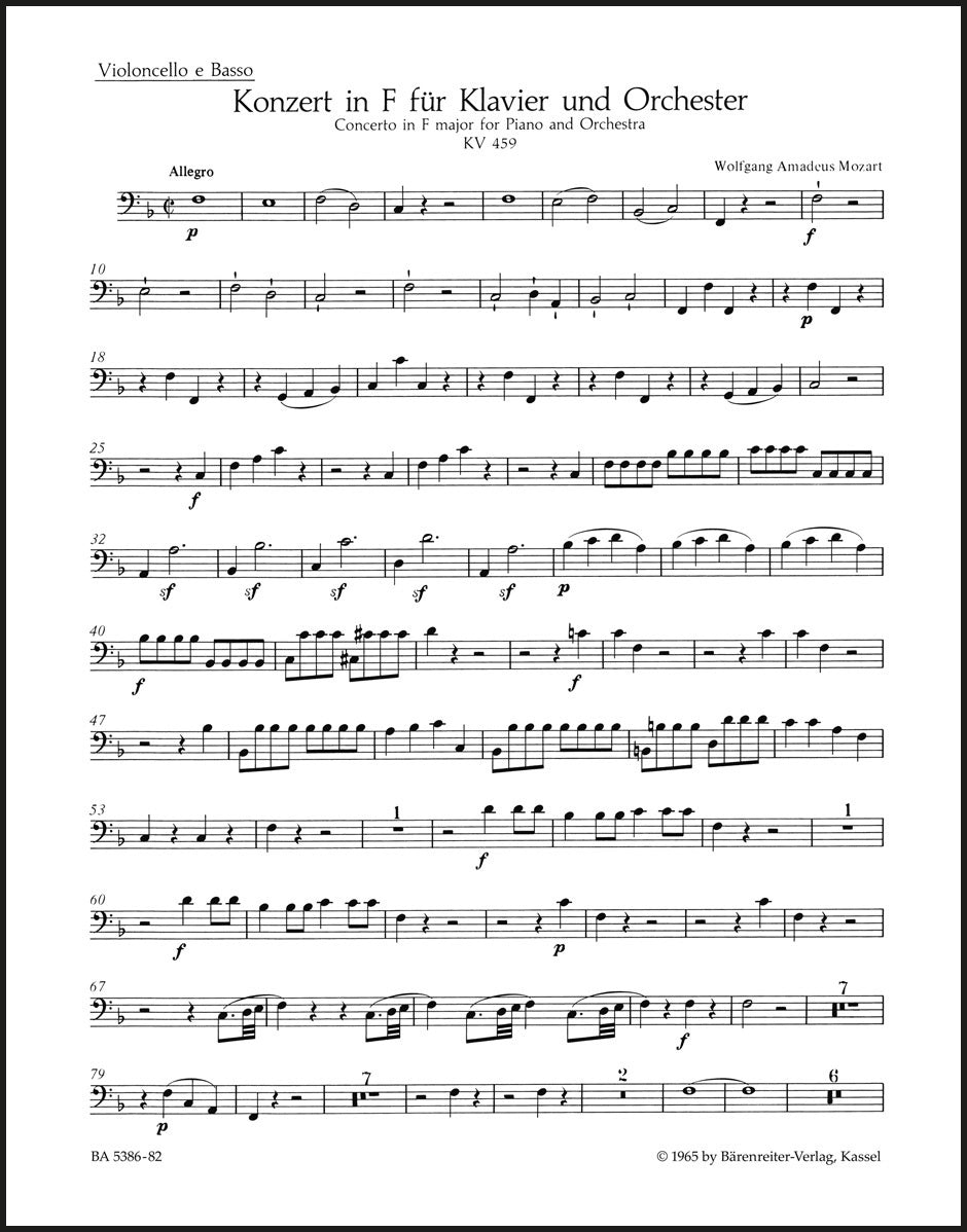 Mozart: Piano Concerto No. 19 in F Major, K. 459