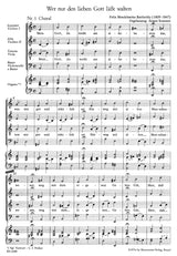 Mendelssohn: Wer nur den lieben Gott läßt walten, MWV A 7