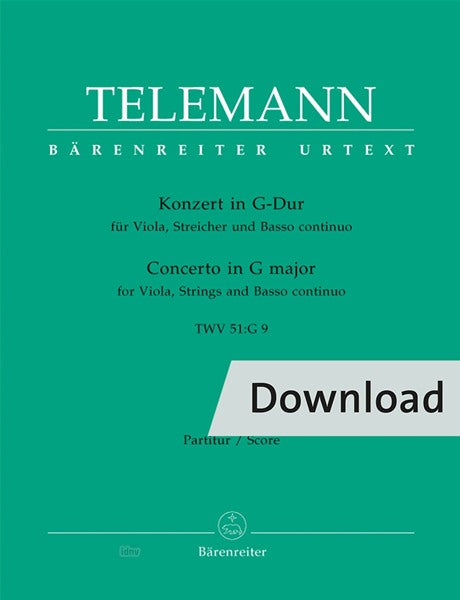 Telemann: Viola Concerto in G Major, TWV 51:G9