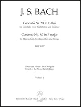 Bach: Harpsichord Concerto No. 6 in F Major, BWV 1057