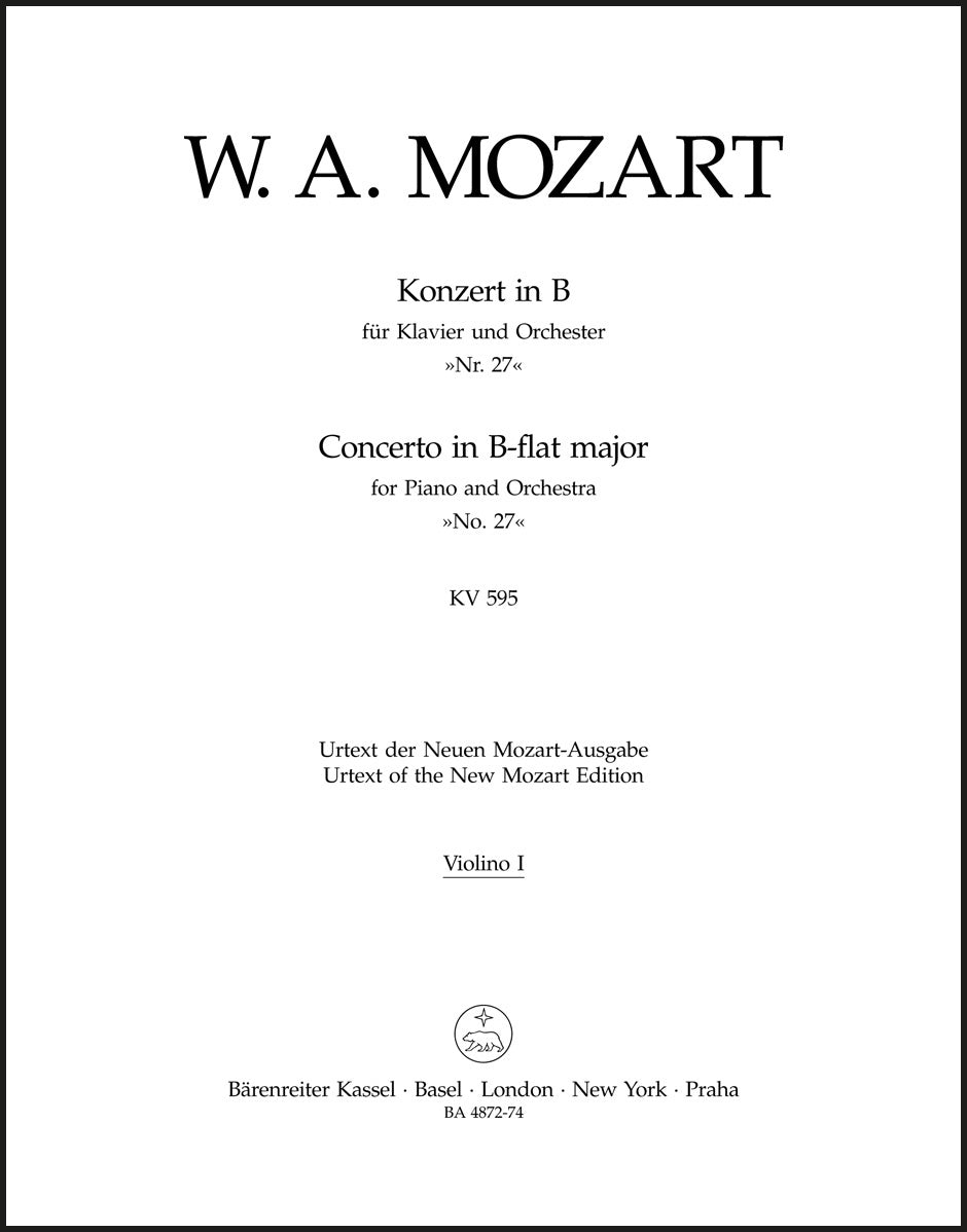 Mozart: Piano Concerto No. 27 in B-flat Major, K. 595