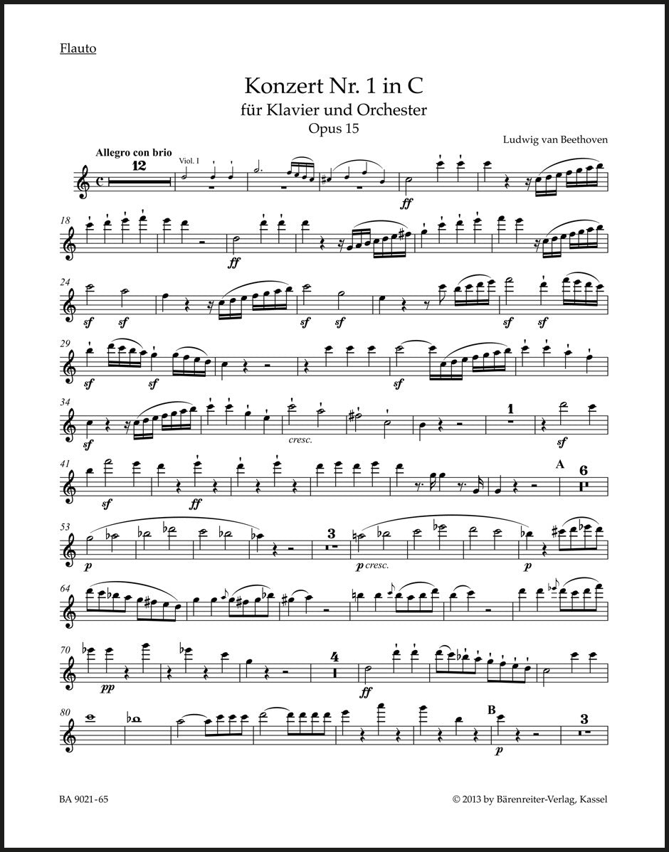 Beethoven: Piano Concerto No. 1 in C Major, Op. 15