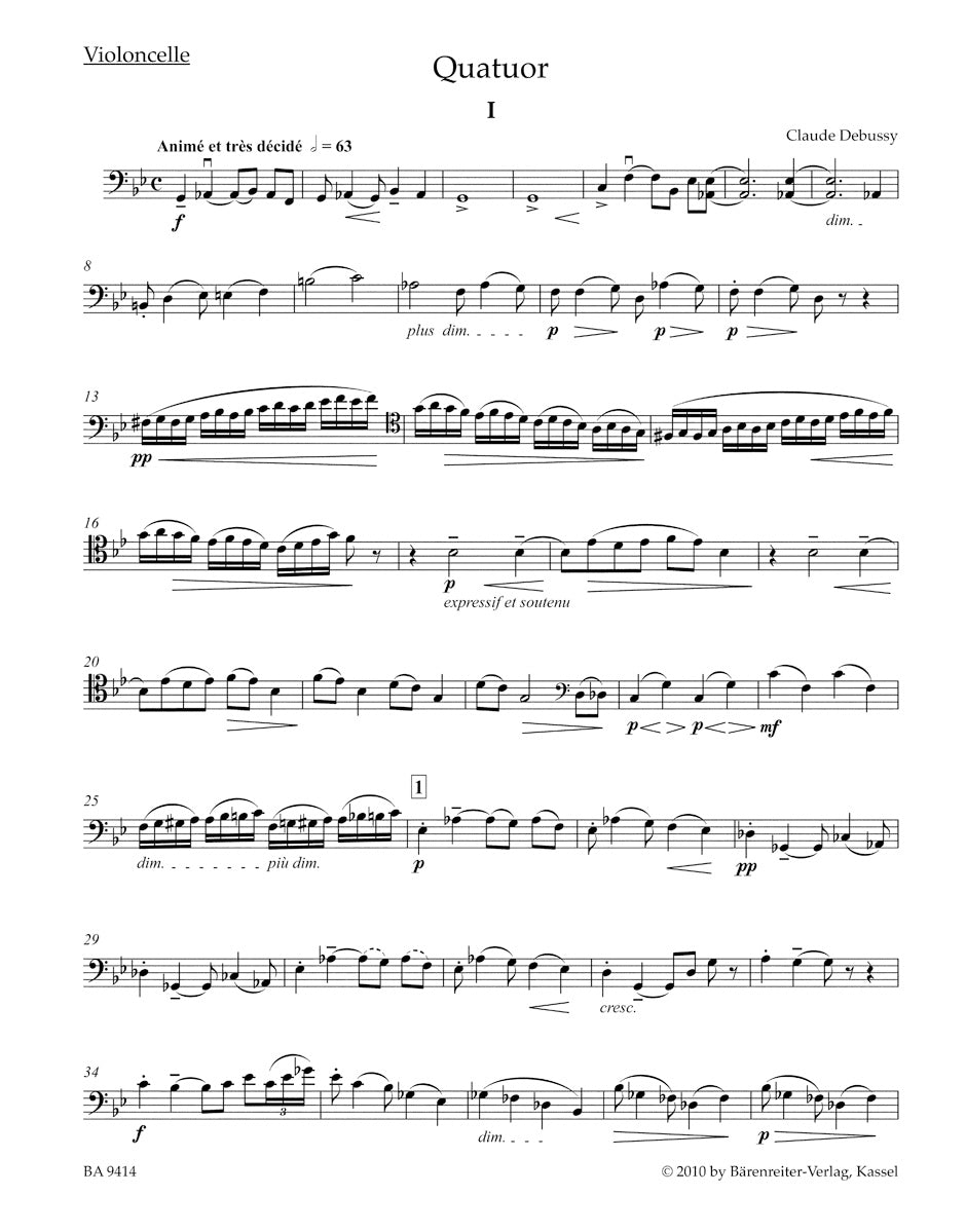 Debussy: String Quartet in G Minor, Op. 10
