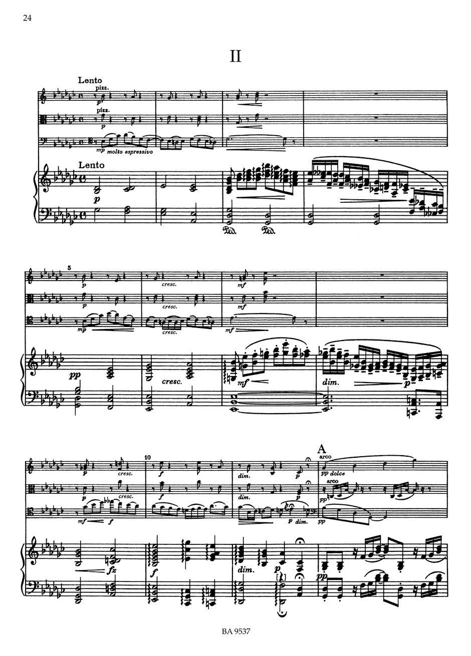 Dvořák: Piano Quartet in E-flat Major, Op. 87
