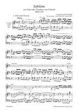 Handel: Jubilate zur Feier des Friedens von Utrecht, HWV 279