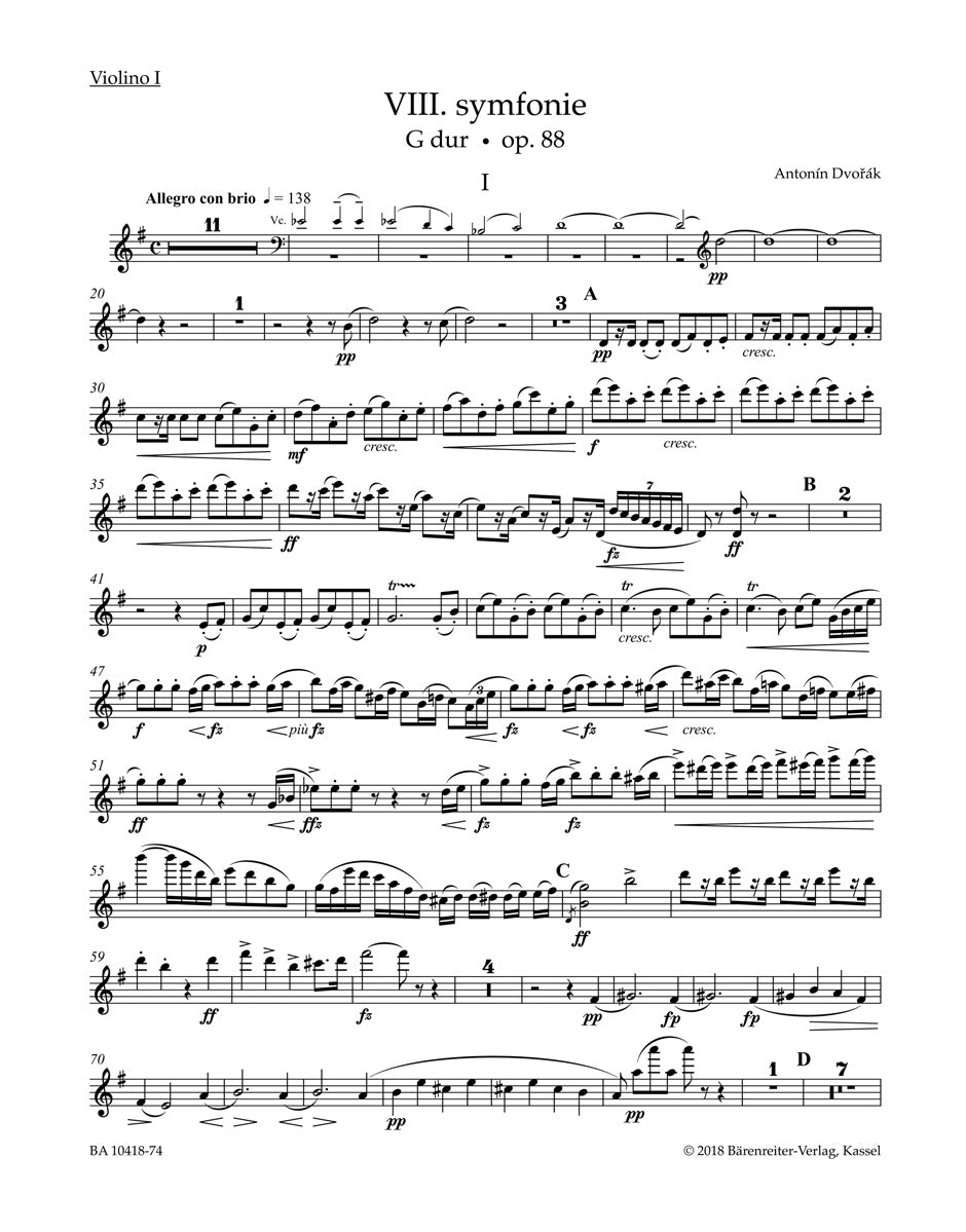 Dvořák: Symphony No. 8 in G Major, Op. 88