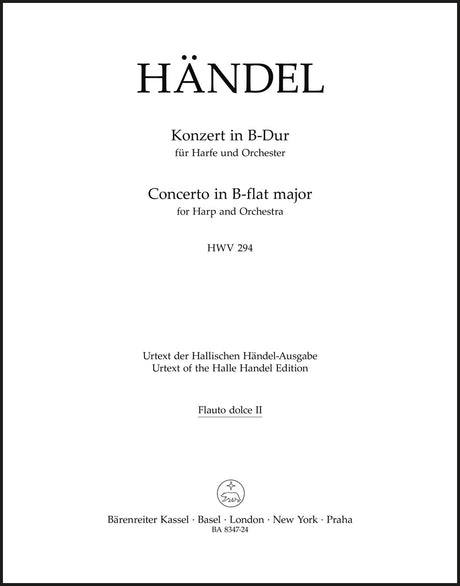 Handel: Harp Concerto in B-flat Major, HWV 294, Op. 4, No. 6