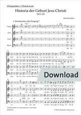 Schütz: Historia der Geburt Jesu Christi, SWV 435