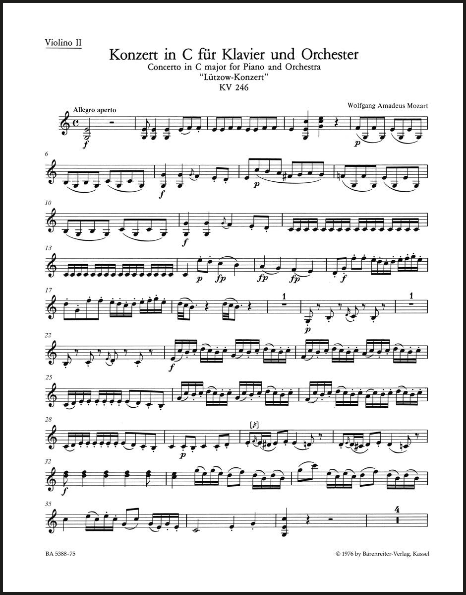 Mozart: Piano Concerto No. 8 in C Major, K. 246