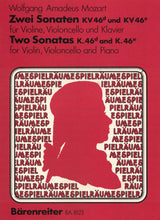 Mozart: 2 Sonatas, K. 46d and 46e