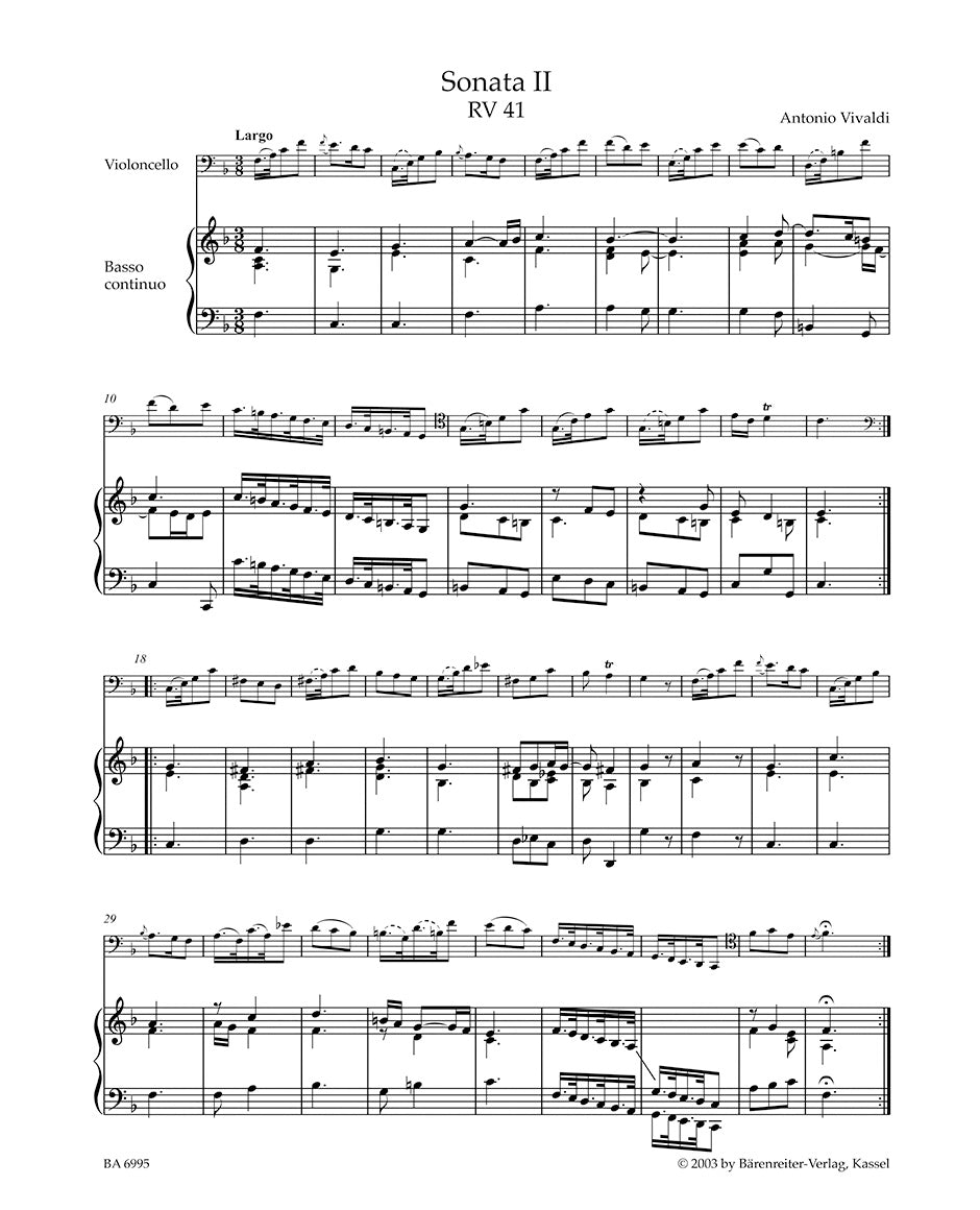 Vivaldi: Complete Cello Sonatas, RV 39-47