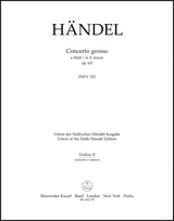 Handel: Concerto grosso in E Minor, HWV 321, Op. 6, No. 3