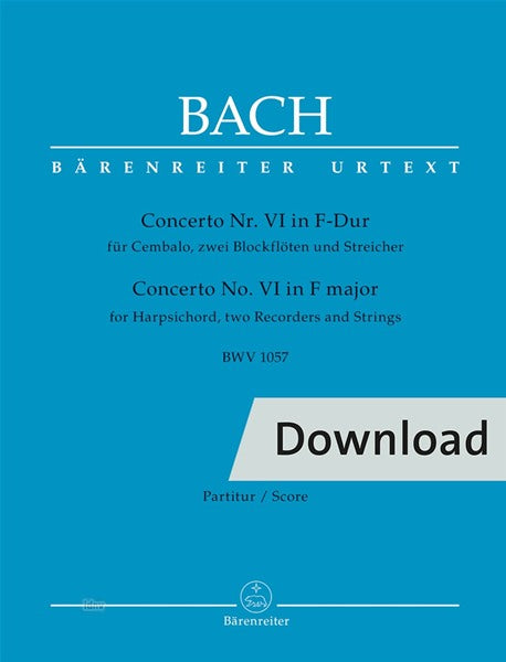 Bach: Harpsichord Concerto No. 6 in F Major, BWV 1057