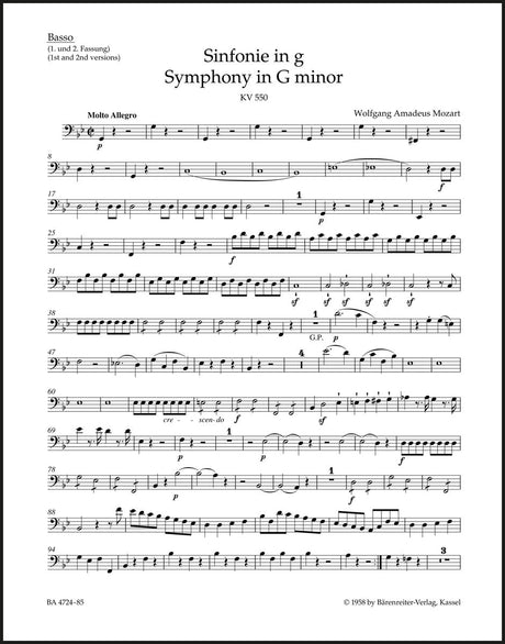 Mozart: Symphony No. 40 in G Minor, K. 550