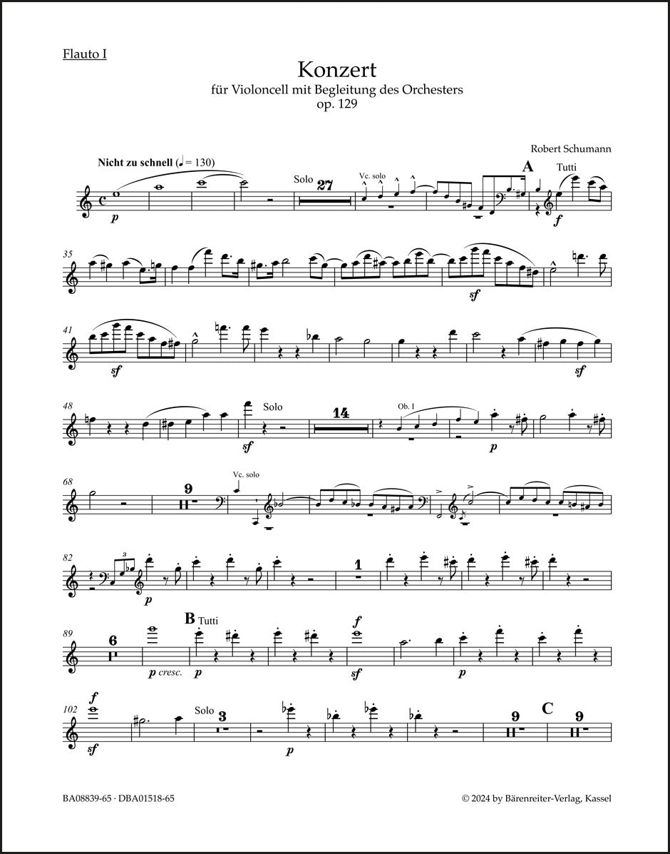 Schumann: Cello Concerto in A Minor, Op. 129