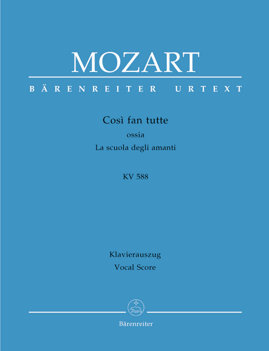 Mozart: Così fan tutte, K. 588 – Barenreiter US
