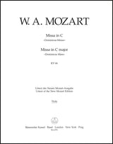 Mozart: Missa in C Major, K. 66