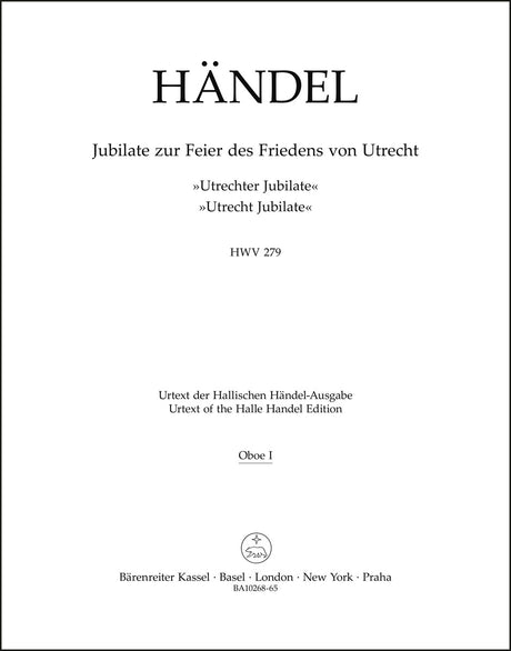Handel: Jubilate zur Feier des Friedens von Utrecht, HWV 279