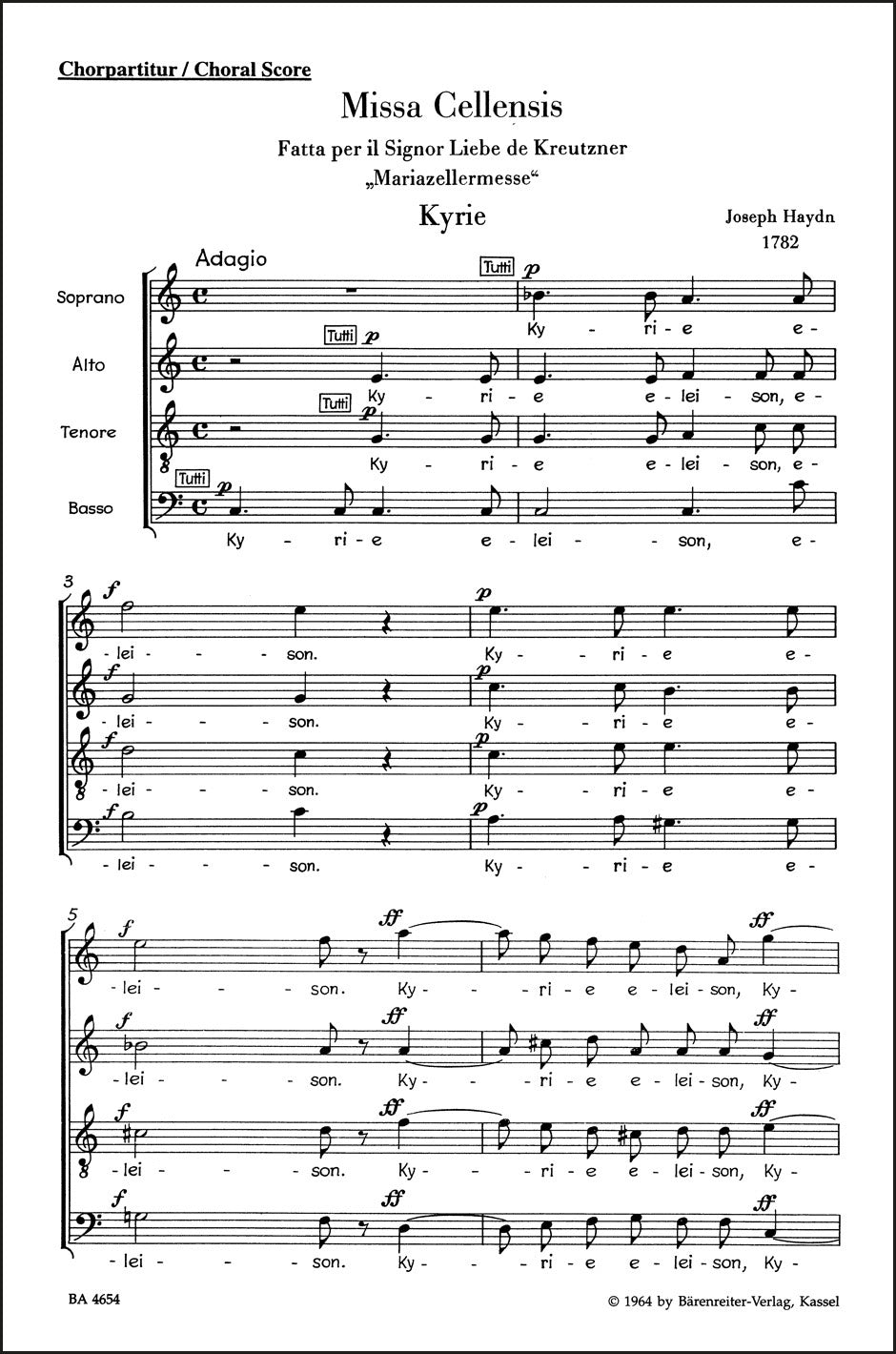 Haydn: Missa Cellensis, Hob. XXII:8