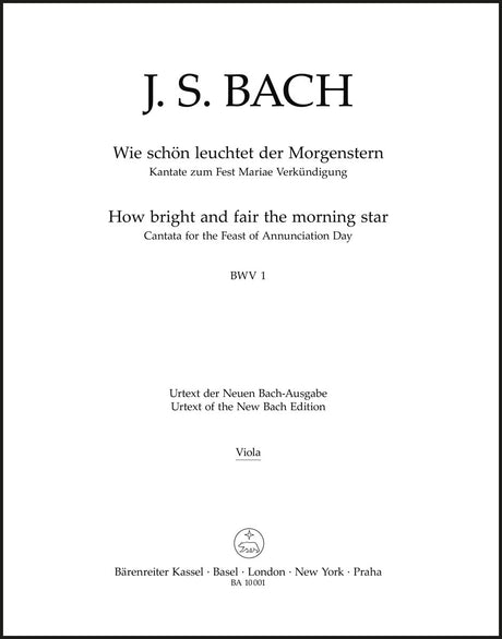 Bach: Wie schön leuchtet der Morgenstern, BWV 1