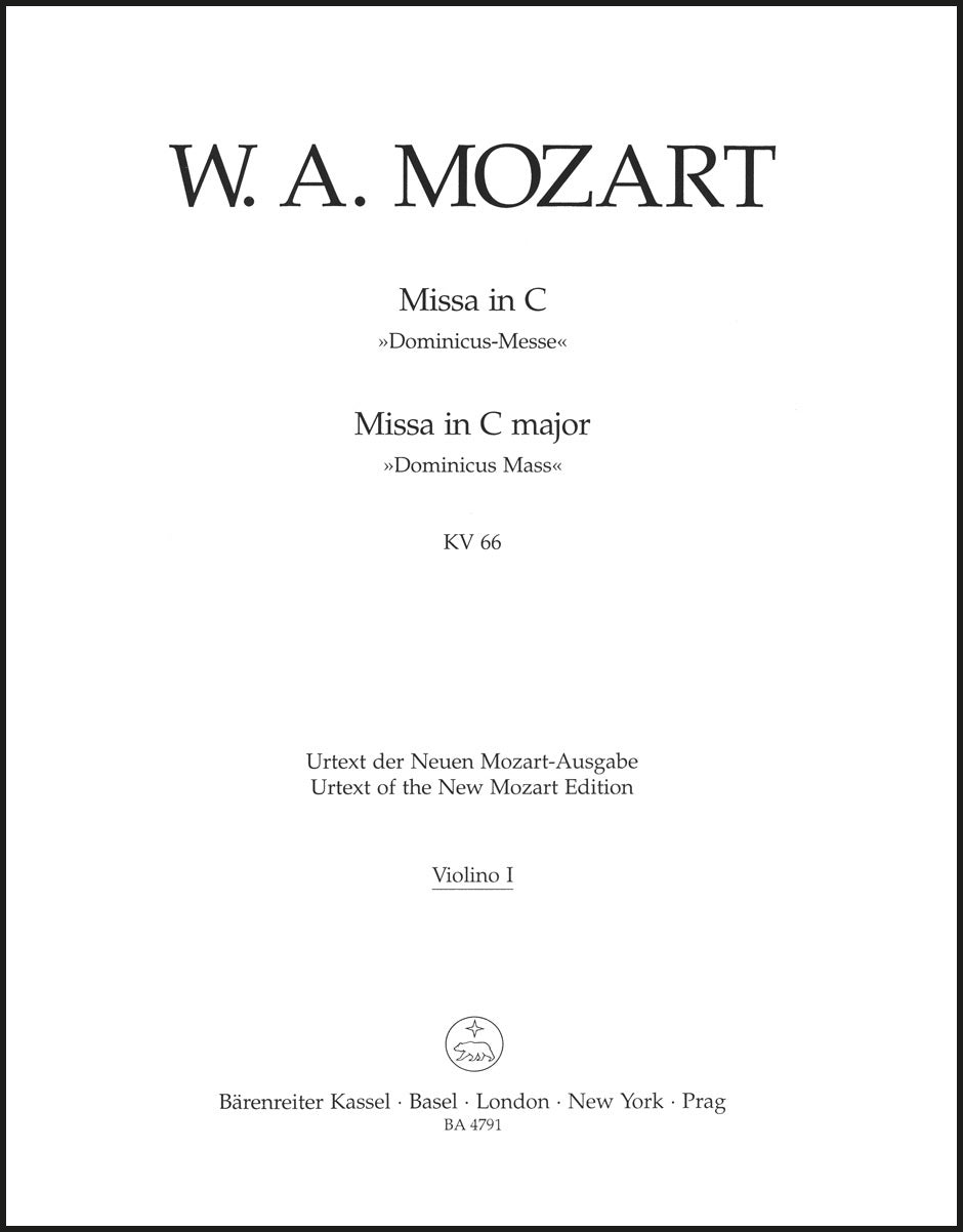 Mozart: Missa in C Major, K. 66