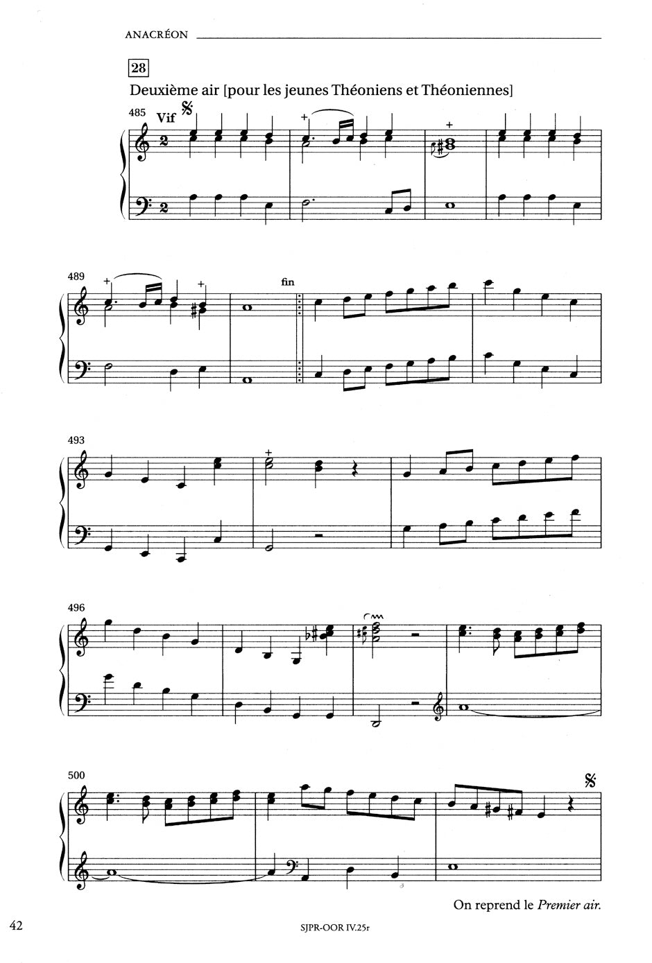 Rameau: Anacréon