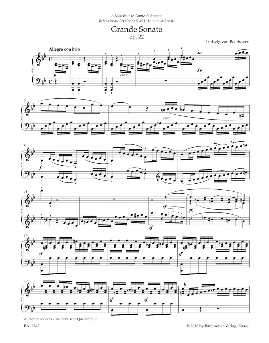 Beethoven: Complete Piano Sonatas - Volumes 1-3 – Barenreiter US