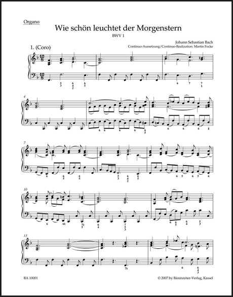 Bach: Wie schön leuchtet der Morgenstern, BWV 1