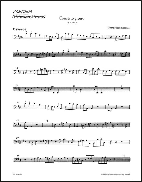 Handel: Concerto grosso in D Major, HWV 317, Op. 3, No. 6