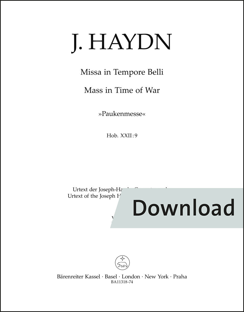 Haydn: Missa in Tempore Belli, Hob. XXII:9