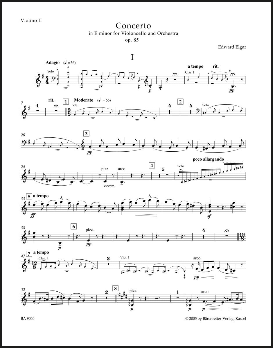 Elgar: Cello Concerto in E Minor, Op. 85
